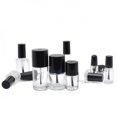 Luxury Fancy 5Ml 8Ml 10Ml 15Ml Unique Round Square Rectangle Empty Nail Polish Glass Bottle Packing With Brush