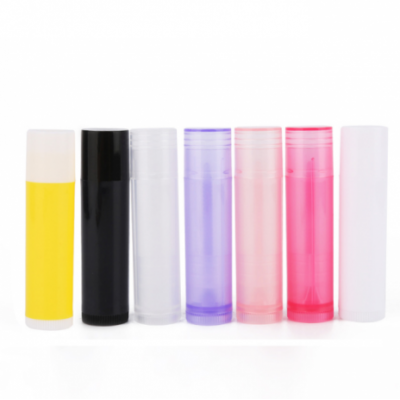 Free Sample Cheap Round Colorful Empty Pp Plastic Lipstick Packaging Tubes 5g